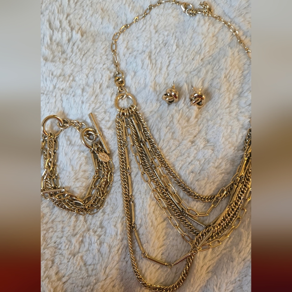 Brooks Brothers Gold Necklace Set